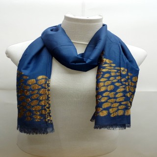 Premium Brasso Stole-  Blue